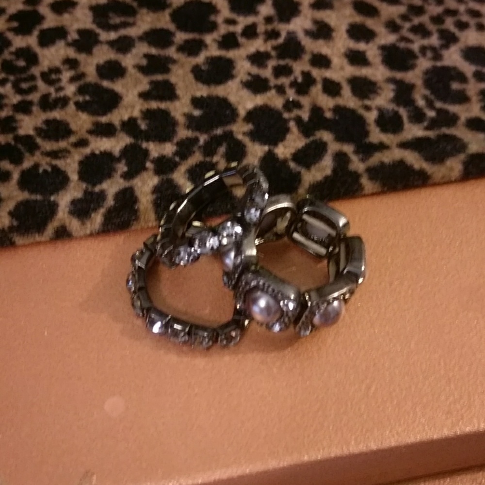 3 Piece stretchable ring set